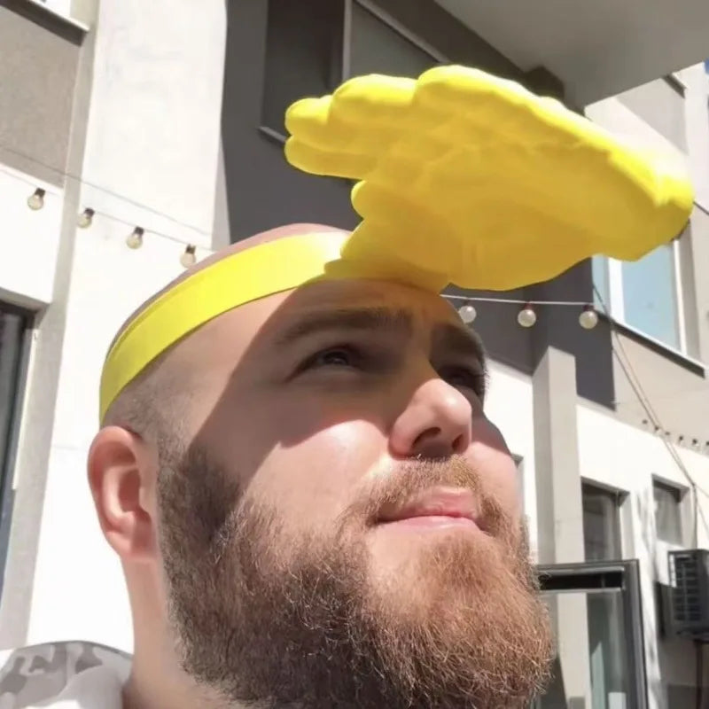 Novelty 3D Palm Sun Hat Funny Hand Shape Sun Visor Unisex Sun Shield For Outdoor Stadium Spectator Beach Concert Party Travel