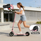 6.5‘’ Electric Scooter for Kids - 3/6/9MPH Three Speed Modes & 10Mile Max Range, 250W Motor, Solid Tires Commuter E-Scooter