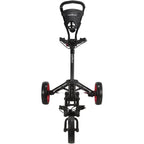 Lightweight One-k Folding Golf Cart in Black and Red