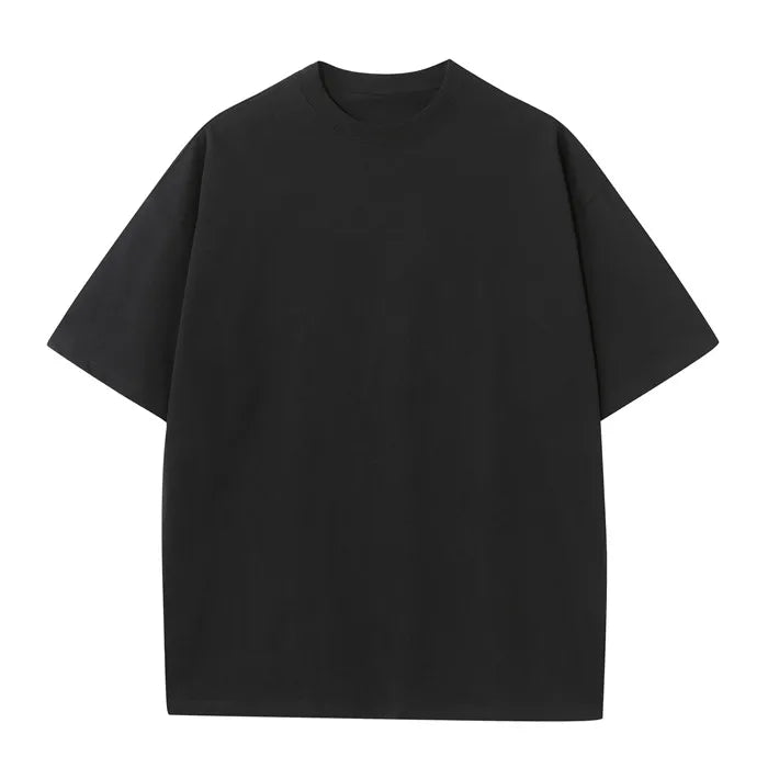 Summer Men Classic Basic Round Neck Short Sleeve White Solid T Shirt Pure Cotton Plus Size High Quality Daily Casual Top