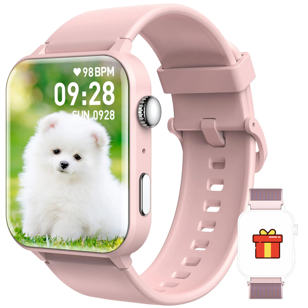 1.85‘’ HD Screen Smartwatch Health Monitoring 100+ Sport Modes Fitness Tracking Bluetooth Smart Watches for Men Women Gifts