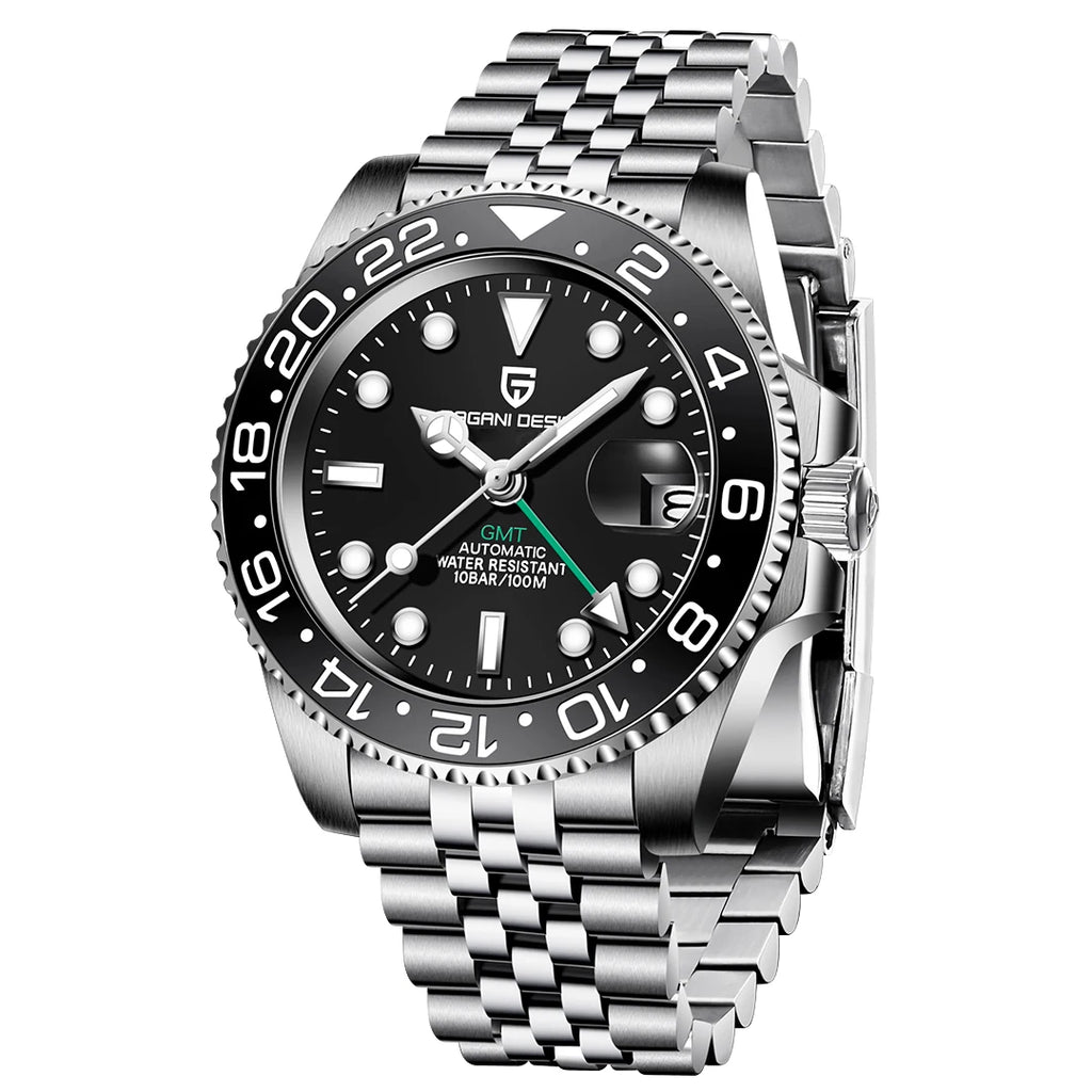 2026 PAGANI DESIGN New PD-1662 V5 Men Mechanical Watches Luxury Ceramic Bezel Automatic Watch 100M Waterproof GMT Watch for Men