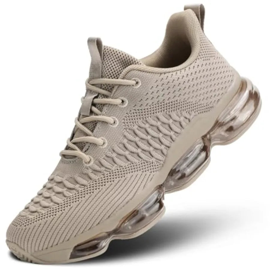 Socviis Men's Air Cushion Running Shoes Breathable Tennis Fashion Sneakers Non Slip Workout Casual Sport Shoes Gym Training Com