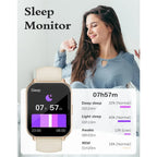Smart Watches for Men and Women with 2 Bands, 1.8" Display, Fitness Tracker, Waterproof White