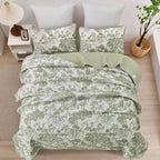 3 Pieces  Yellow Flower Quilt Set Twin Full Queen King Size, Paisley Patchwork Plaid Bedspread Bedding Sets  Coverlet Set.