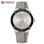 CURREN Men Watch Top Brand Luxury Military Army Male Wristwatch Waterproof Original Silicone Strap Sport Calendar Quartz Clock