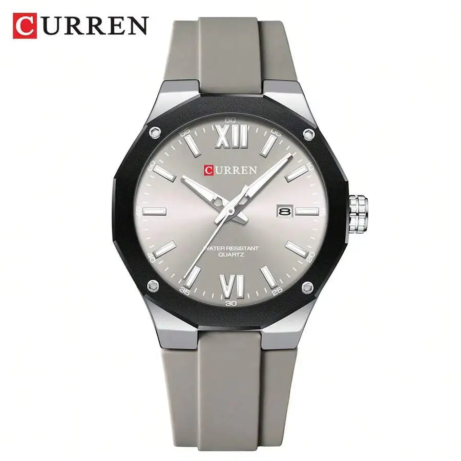 CURREN Men Watch Top Brand Luxury Military Army Male Wristwatch Waterproof Original Silicone Strap Sport Calendar Quartz Clock