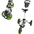 Lightweight One-k Folding Push/Pull Golf Cart in White and Green
