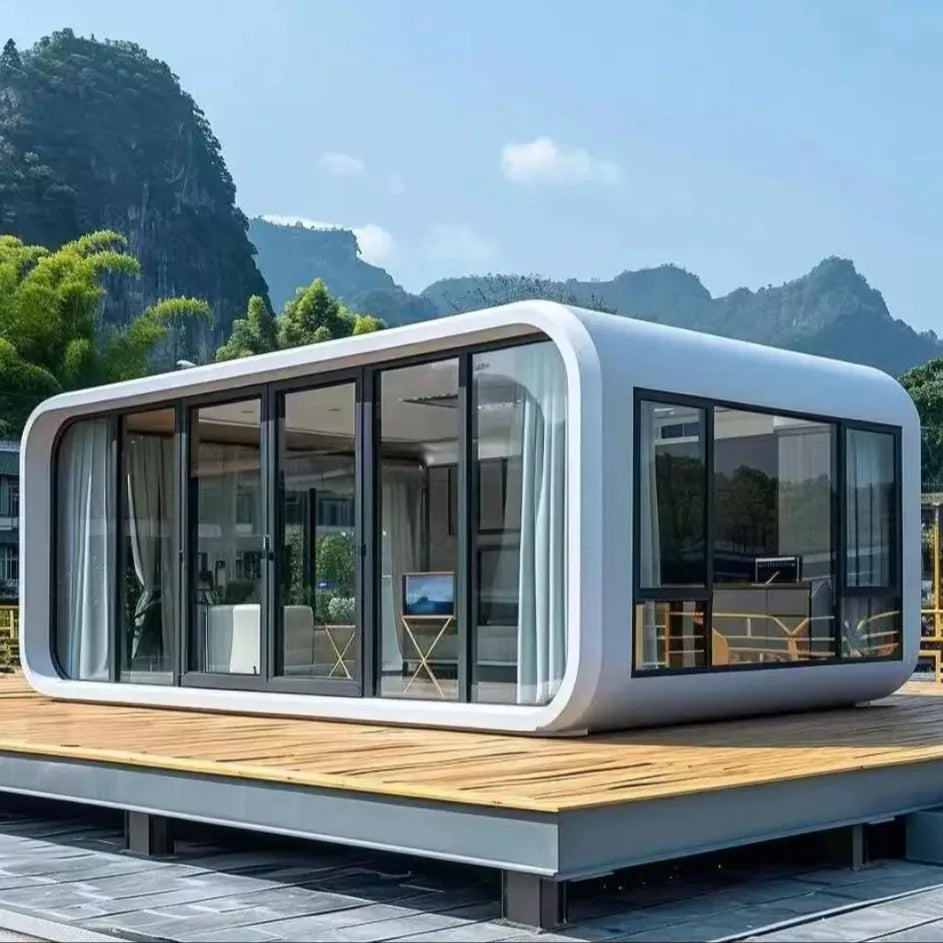 Mobile Expandable Container House 20ft Foldable Prefab Tiny Home Portable Modular Office Quick Assembly