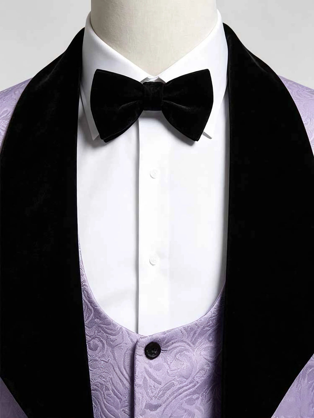 Men Light Blue Jacquard Tuxedo 3 Piece Suit Shawl Black Lapel Slim Fit Blazer Vest Pants Set Wedding Groom Prom Dinner Party Formal Mens Suit
