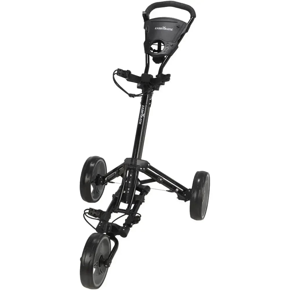 Lightweight One-k Folding Push/Pull Golf Cart - Black