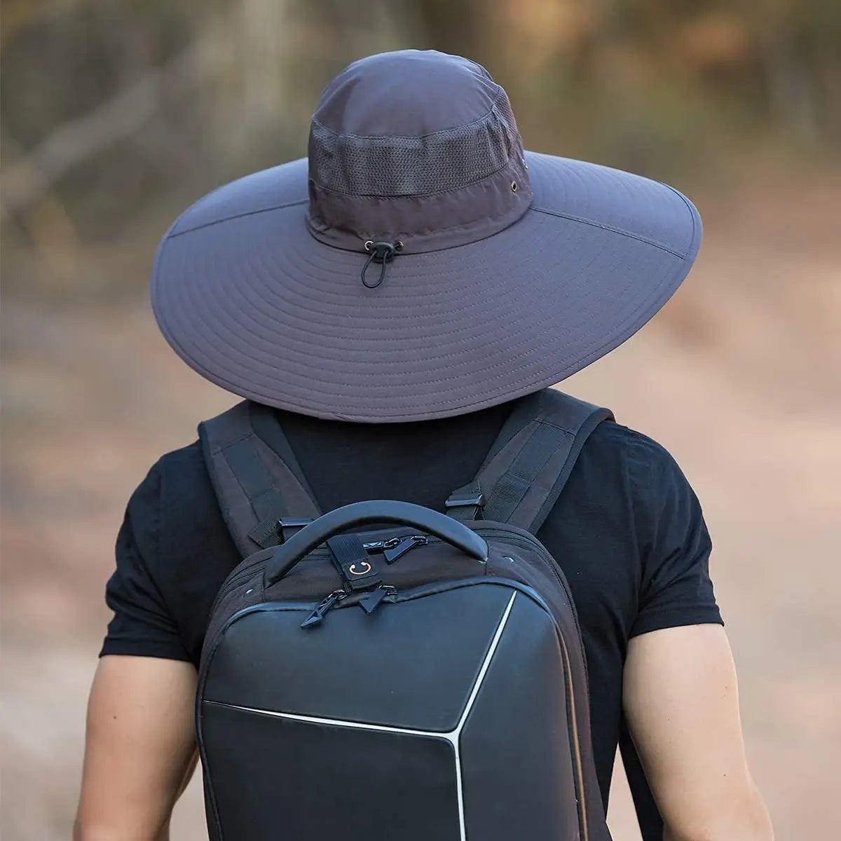 Leotruny Lightweight Windproof Super Wide Brim Waterproof Bucket Hat UPF 50+ UV Resistant Outdoor Sun Hat For Beach Fishing Travel Gardening