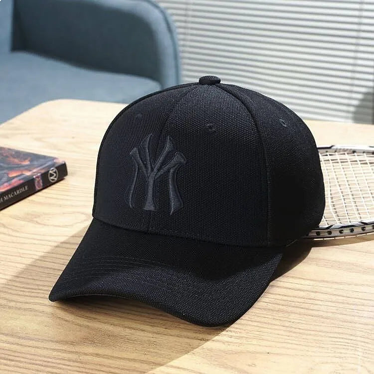 Hat Women's Deepened Hardtop Baseball Cap Korean Letter Embroidery Sunscreen Couple Cap