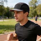 Retro Color-Blocked Breathable Quick-Dry Flat-Brimmed Hat with Adjustable Mesh Fabric, Suitable for Both Men and Women, Ideal for Outdoor Activities Like Hiking, Running, Camping, and Daily Commuting