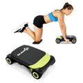 Slide Fit, Ab Roller Board with 4 Wheels, Automatic Rebound Abdominal Wheel for Core Workout, Ab Exercise Equipment, Abdominal