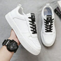 Solid Color Lace Up Thick Sole Skate Shoes Comfortable Non Slip Versatile Casual Walking Sneakers For Men Daily Outdoor All