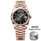 PAGANI DESIGN DD40 Luxury Rose Gold Automatic Watch Men Japan NH36A Mechanical Wristwatch Men Stainless steel Waterproof Watches