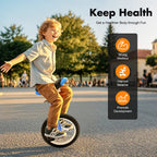 16 Inch Unicycle Outdoor One Wheel Bike Height Adjustable 28-32in 110lbs Capacity Manganese Steel for Balance Training Fitness