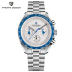 PAGANI DESIGN 2026 New Moon Watch Retro Luxury Quartz Watches For Men Stainless steel Luminous waterproof Sport Chronograph Man