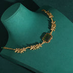 Vintage Square Olive Green Resin Warp Bracelet Relief Lion Chain Woman Jewelry Antique Gold Plated Luxury Designers Accessories