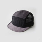Retro Color-Blocked Breathable Quick-Dry Flat-Brimmed Hat with Adjustable Mesh Fabric, Suitable for Both Men and Women, Ideal for Outdoor Activities Like Hiking, Running, Camping, and Daily Commuting