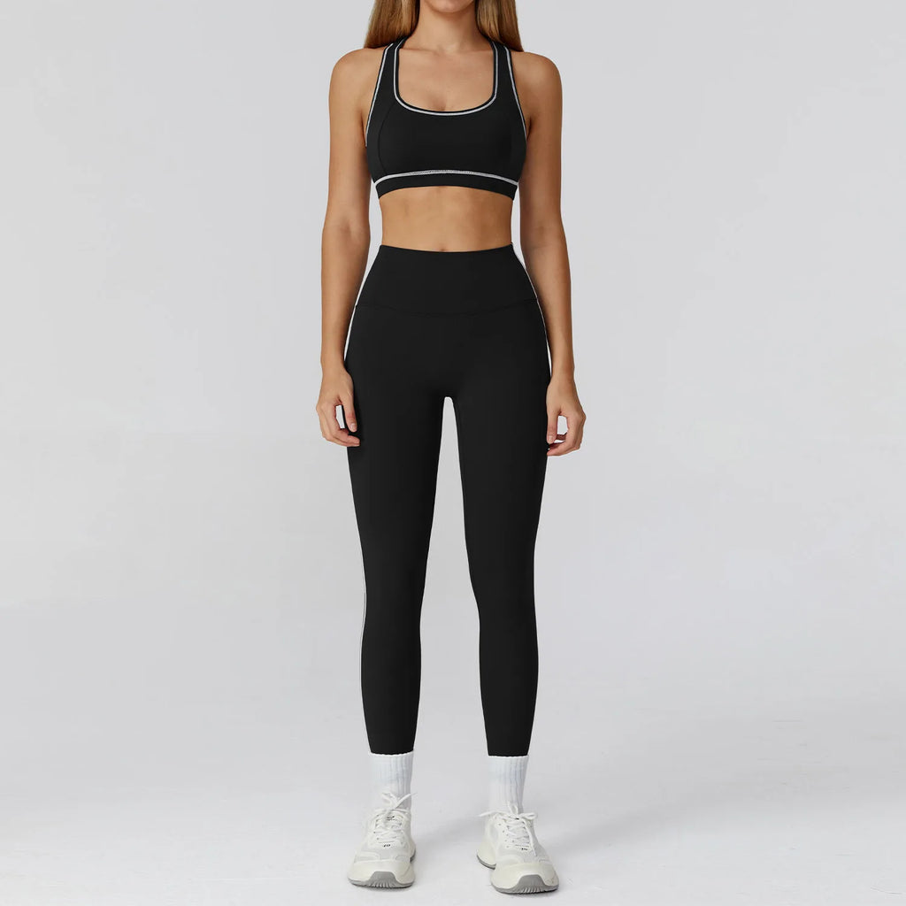 Yoga Clothes Set 2/3PCS Sportswear Gym Outfits Women Sports Set High Waist Leggings Fitness Suit Running Bra Workout Tracksuit