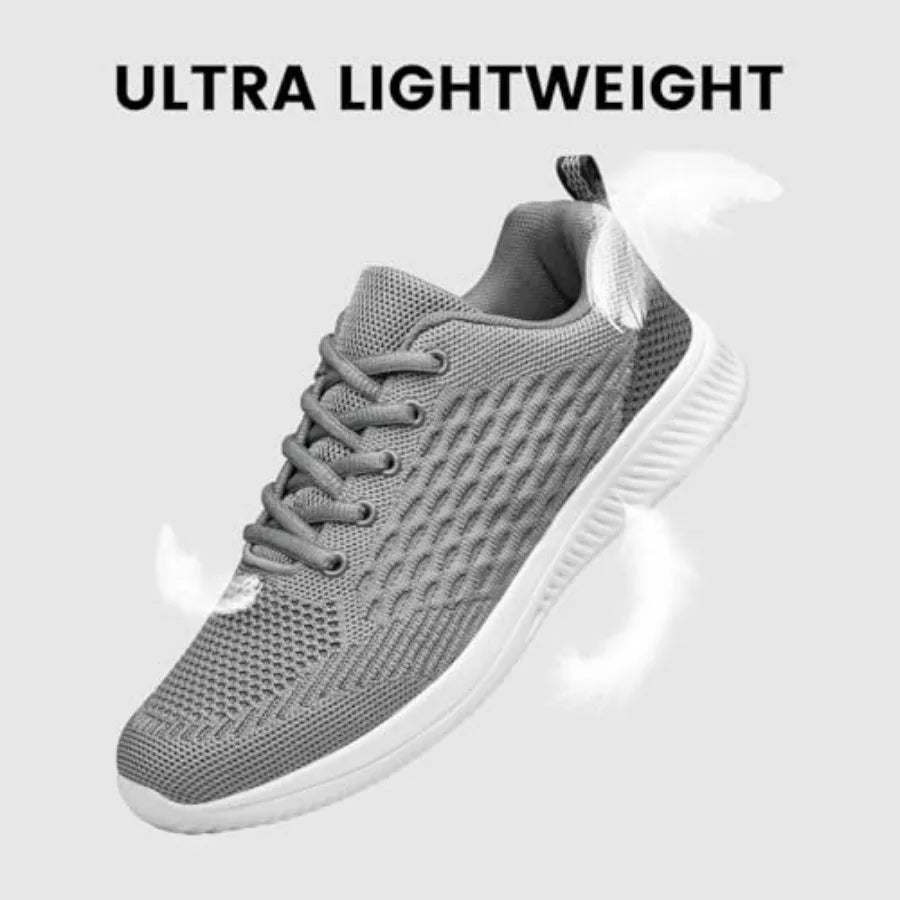 Raoendis Mens Walking Shoes Ultra Lightweight Breathable Running Shoes Non Slip Athletic Fashion Sneakers Mesh Workout Casual S