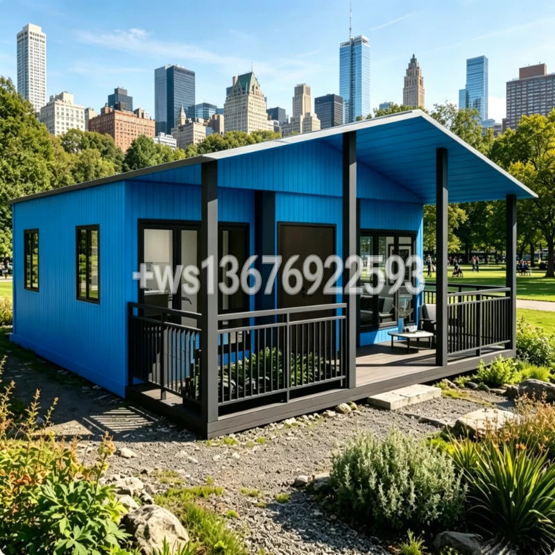 Customized 20ft 2 Bedroom Foldable Container Home Prefab Tiny House Light Weight Portable Folding Modular Unit Living Home