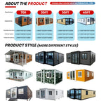 Off-grid Modular Tiny Home for Sustainable Living Prefabricated 20ft 40ft Portable Mobile Expandable Container House