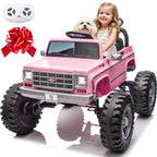 Licensed Chevrolet Cheyenne 24V Ride on Car 4X200W Motor Remote Control Decoration Streamer 24 Volt Ride on Toys for Kids