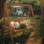 2-Seater Porch Swing with Stand Adjustable Chains