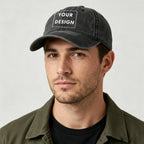 Custom Hat Baseball Cap 100% Washed Cotton Add Your Design Logo Text Photo Black Khaki Customize Caps for Men Women USA Shipping
