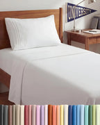 Twin XL Size 3 Piece Sheet Set - Comfy Breathable & Cooling Sheets - Hotel Luxury Bed Sheets for Women & Men - Deep Pockets, Easy-Fit, Extra Soft & Wrinkle Free Sheets - White Oeko-Tex Bed Sheet Set