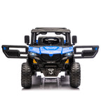 24V 400W Kids Ride on Electric Tractor with Parent Remote Control Suspension Bluetooth Music 1.86-3.11MPH for Kids Blue