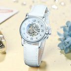 WINNER Fashion Elegant Mechanical Watch for Women Luminous Hands Business Classic Ladies Watches Top Brand Luxury Leather Strap