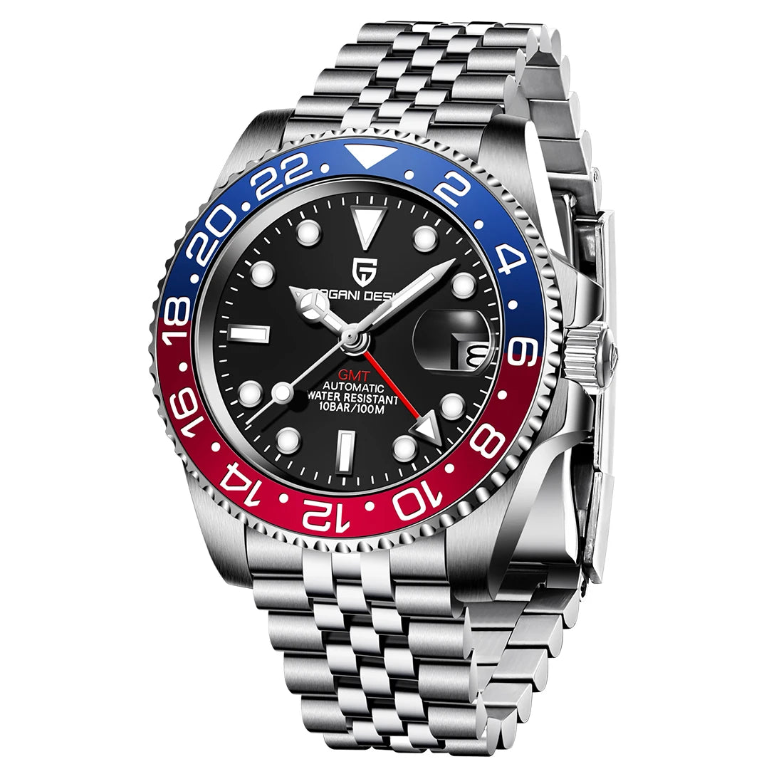 2026 PAGANI DESIGN New PD-1662 V5 Men Mechanical Watches Luxury Ceramic Bezel Automatic Watch 100M Waterproof GMT Watch for Men