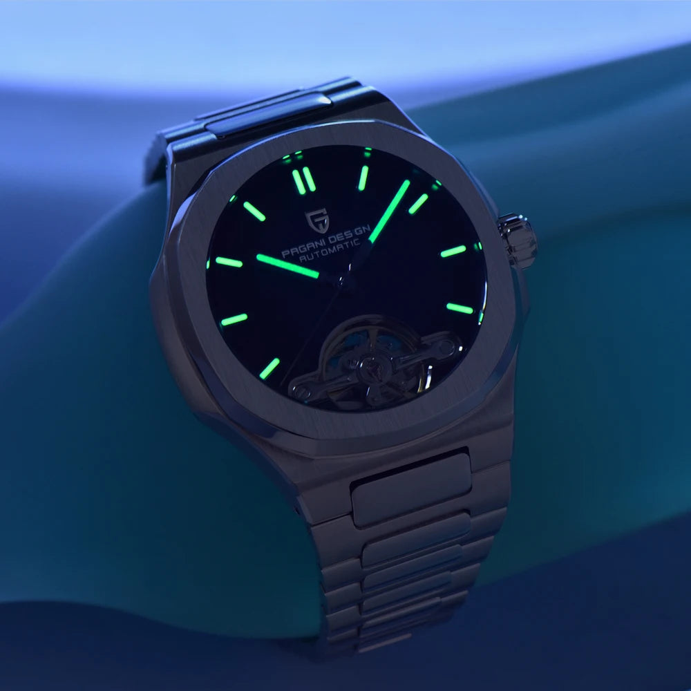 2026 New PAGANI DESIGN Men's Watches Rose Gold Luxury Automatic Watch For Men Tourbillon Mechanical Watch AR Sapphire Clock Gift