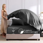 Comforter Set - Bed in a Bag Size 7 Pieces, Luxury Soft Bed Set for All Seasons, Bedding Set with Comforter, Sheets, Pillowcase