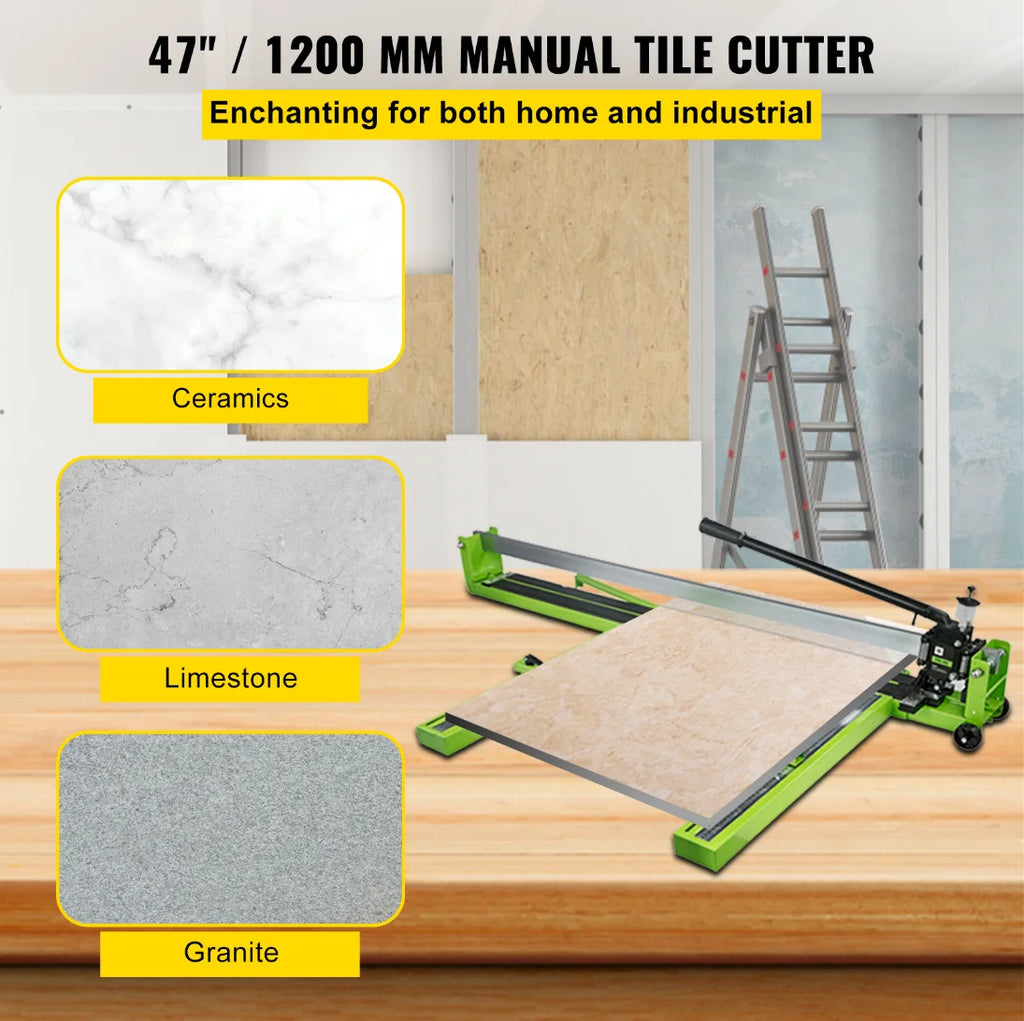 SucceBuy Manual Tile Cutter Infrared Laser Positioning Floor Push Knife Professional Hand Tool for Cutting Porcelain Ceramic