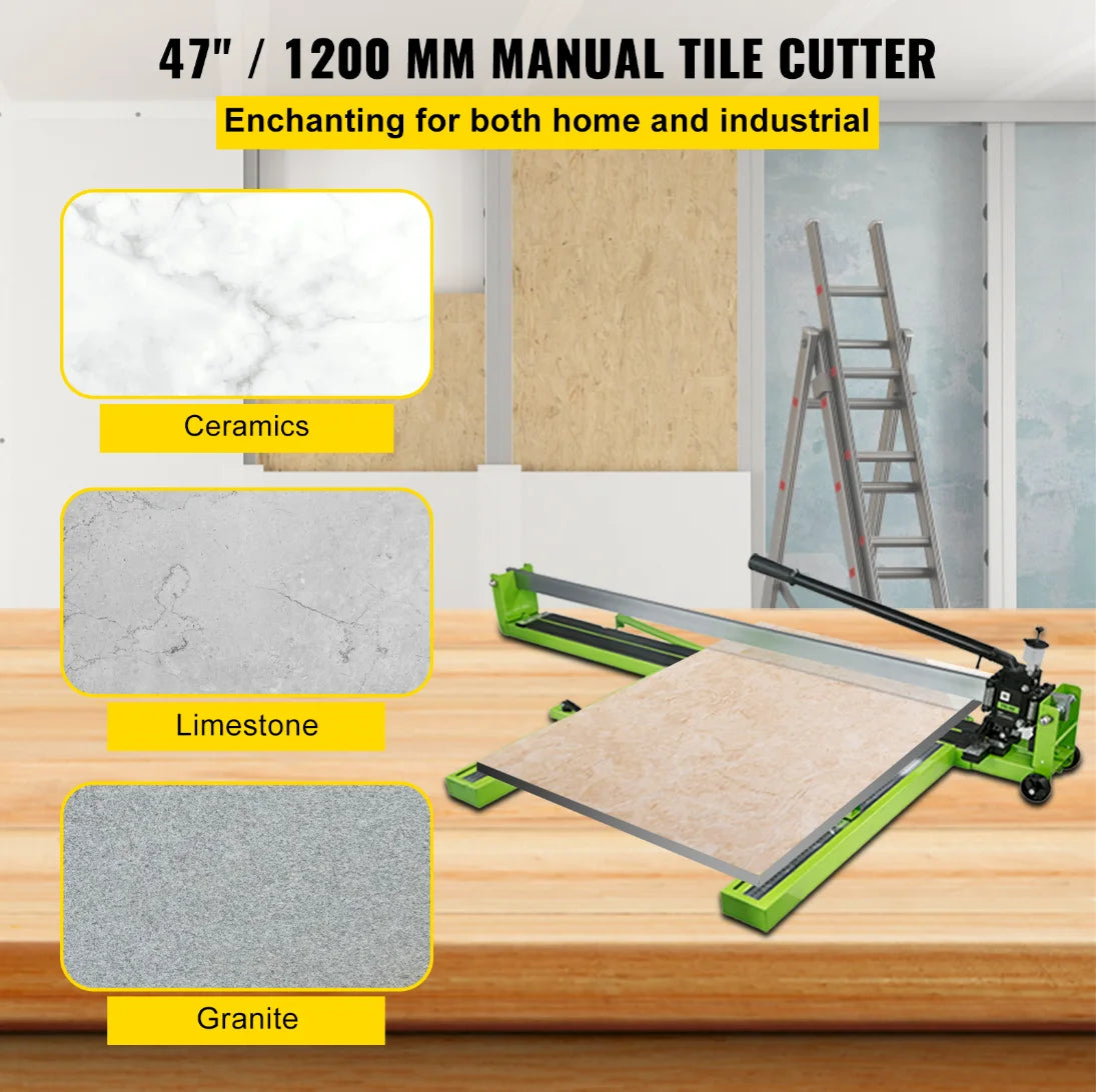 SucceBuy Manual Tile Cutter Infrared Laser Positioning Floor Push Knife Professional Hand Tool for Cutting Porcelain Ceramic