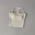Sports and Fitness Vest with Chest Pad Summer Shockproof Beauty Back Nude Feeling Suit Pilates Training Yoga Top Yoga Clothing