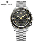 PAGANI DESIGN 2026 New Moon Watch Retro Luxury Quartz Watches For Men Stainless steel Luminous waterproof Sport Chronograph Man