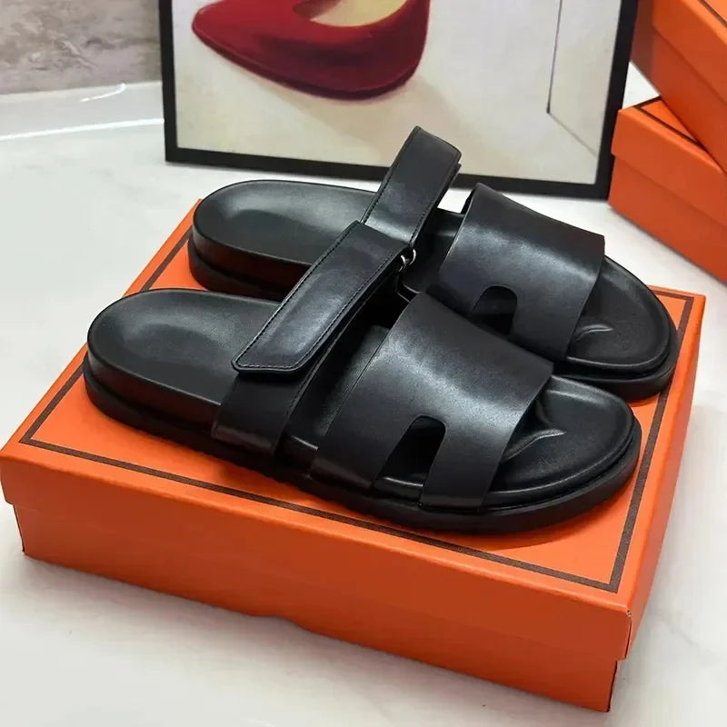 2026 New Designer Footwear, Luxury Women's Outdoor Beach Slides & Sandals, Comfortable Arch Support Flat Shoes for Women