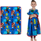 Super Soft Plush Throw Blanket 46x60 Inch for Kids, Cozy Micro Raschel Blanket for Couch