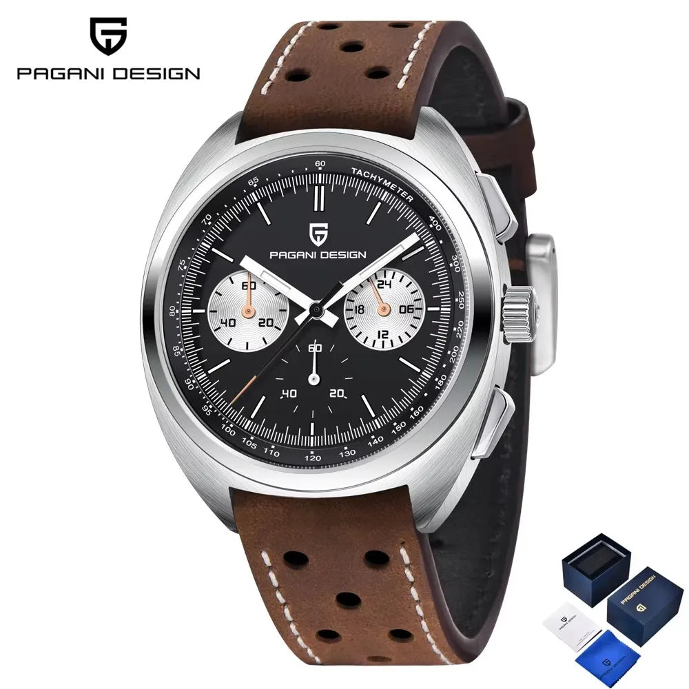 2026 New PAGANI DESIGN Panda Men's Watches Quartz Wristwatches Chronograph Luxury Watch For Men AR Sapphire Luminous Waterproof