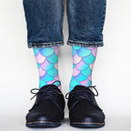 AOYEGO Funny Socks Health Curve Novelty Casual Crew Socks Contrast Color Design for Women Men Gift