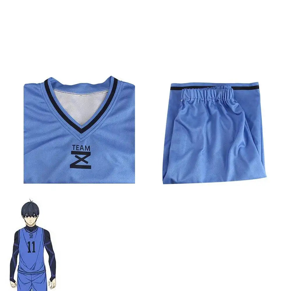 Blue Lock Cosplay Jersey No.11 Isagi Yoichi Bachira Meguru Chigiri Hyoma Kunigami Rensuke Football Uniform Costume