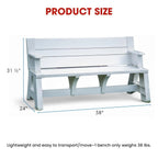 Gen 1 2-in-1 Outdoor Convertible Bench to Picnic Table | Space-Saving, Weather-Resistant Patio Furniture for Yard,, Customized