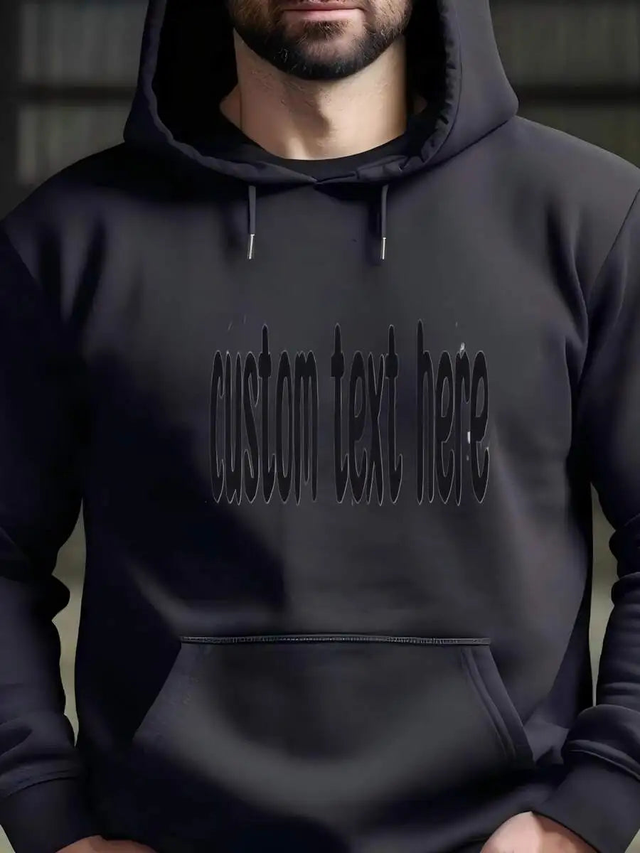 Mens Custom Text   Sweahoodie-Custom Sweahoodie-Crewneck-Gift For Mom-Funny Sweater-Gift For Her Hoodie