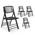 Bamboo Folding Chairs 1/2/4 Pack Foldable Dining Wood Chairs for Outdoor Indoor Garden Patio Lawn Porch Wedding, Customized
